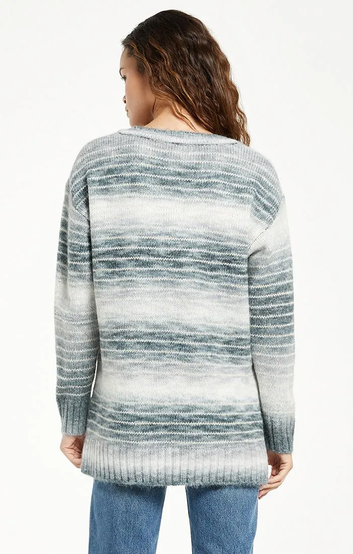 Autumn Stripe V-Neck Sweater