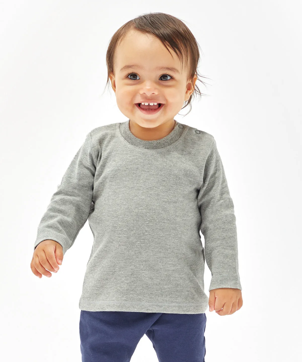 Baby long sleeve T | Dusty Blue