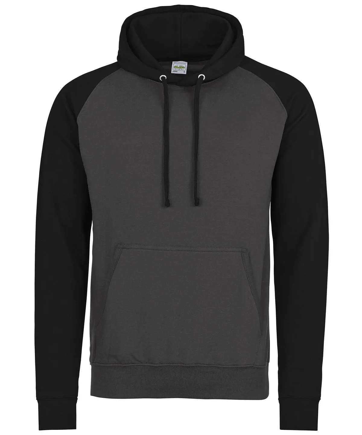 Baseball hoodie | Charcoal/Jet Black