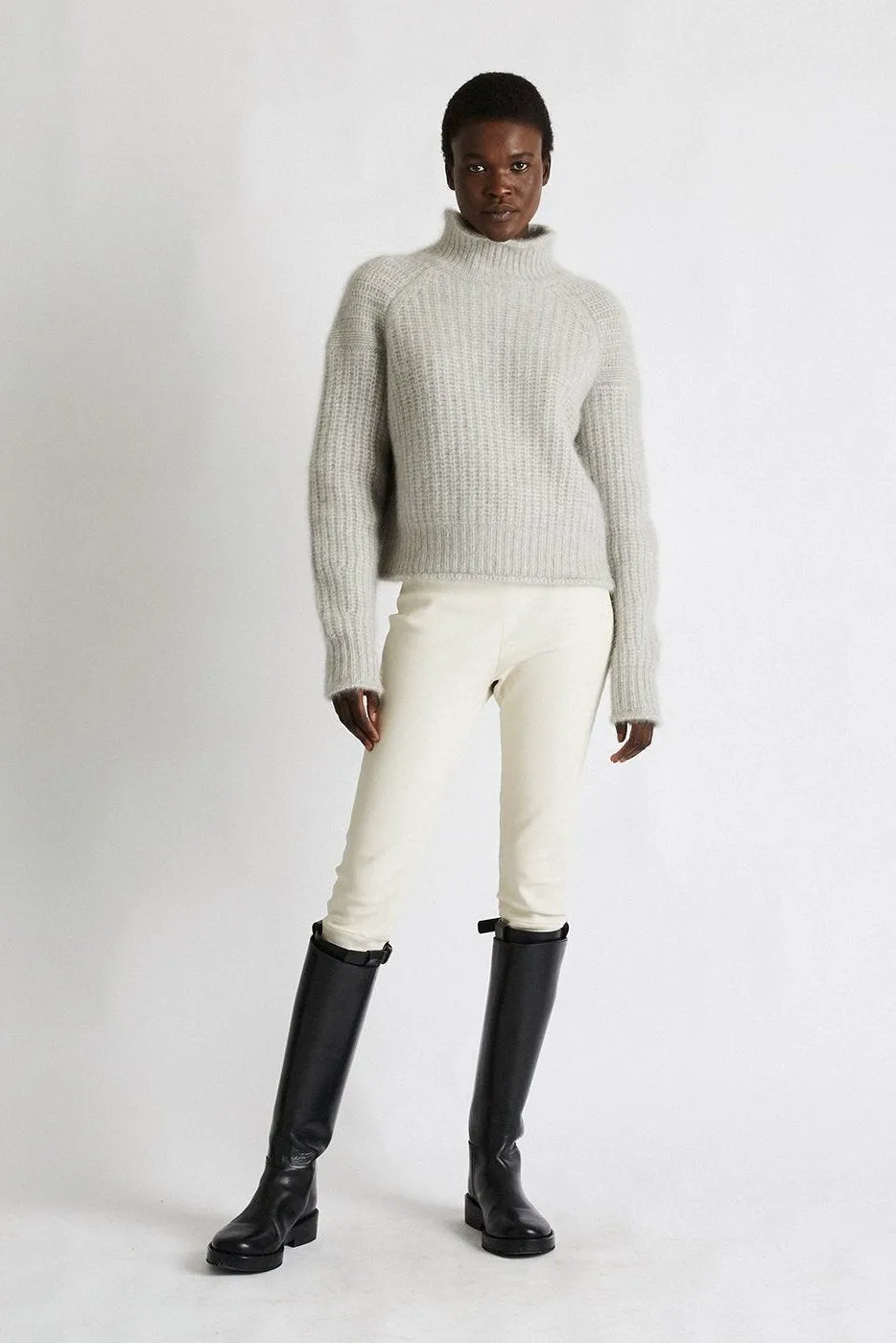   Beryll Carole Cashmere Sweater | Shell Gray