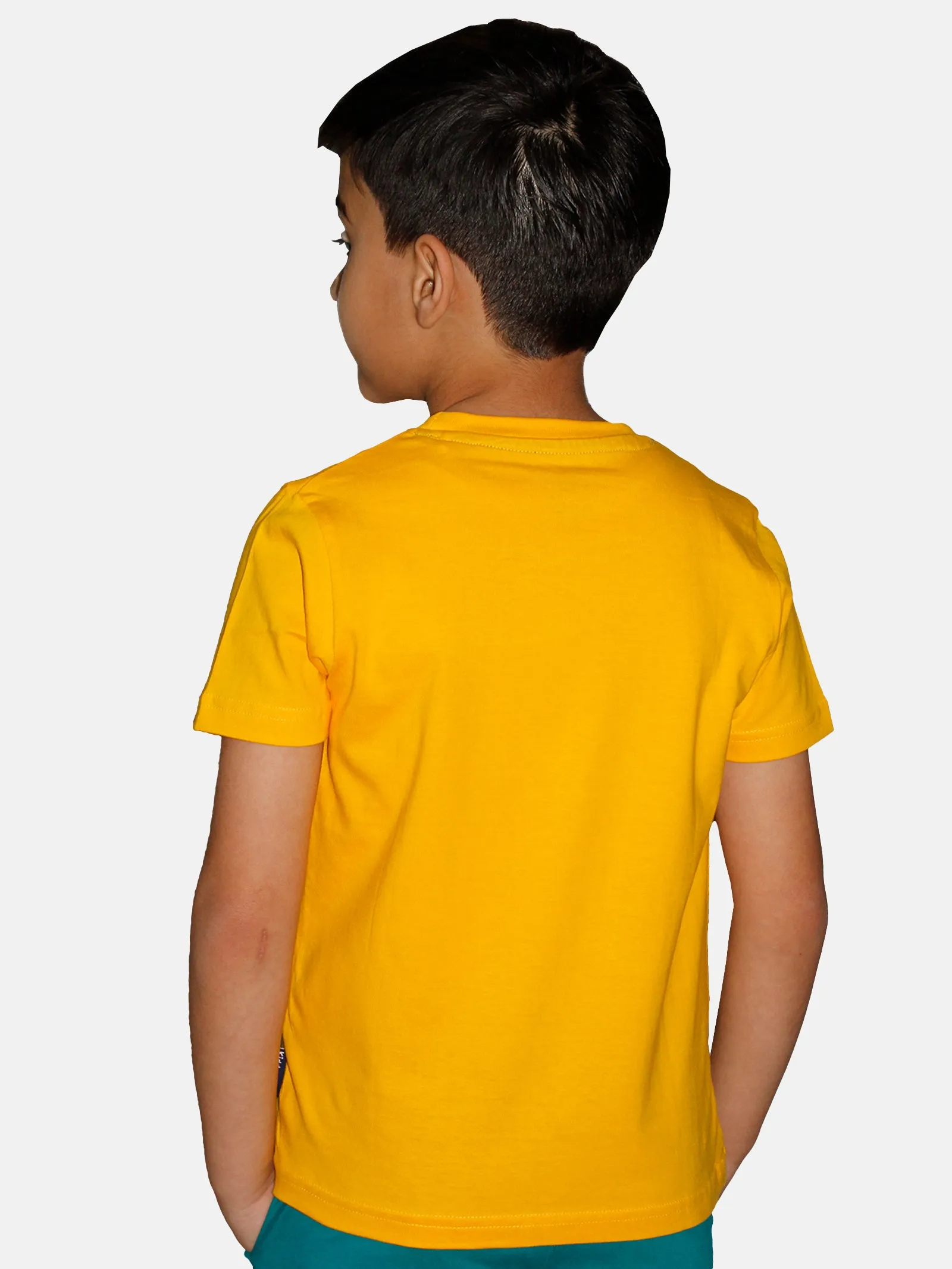 Boys Cotton Half Sleeve Round Neck Tee