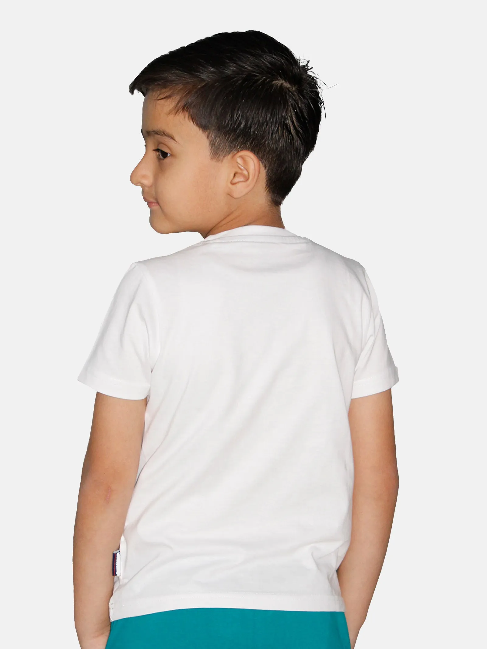 Boys Cotton Half Sleeve Round Neck Tee