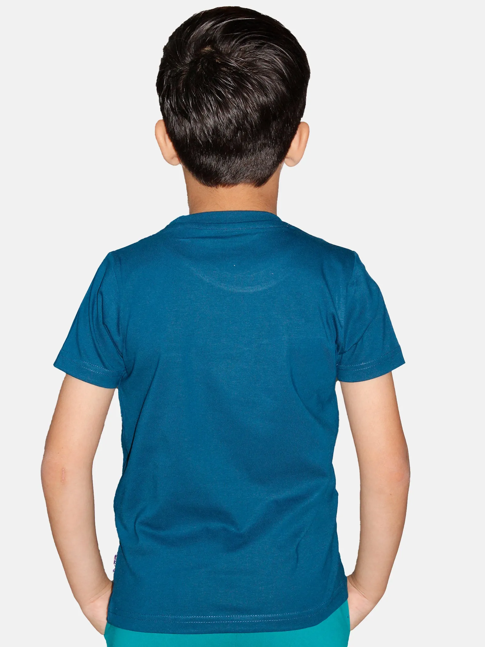 Boys Cotton Half Sleeve Round Neck Tee