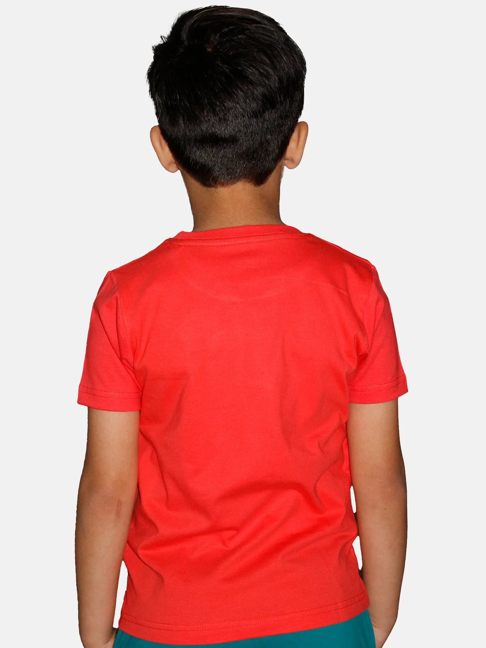 Boys Cotton Half Sleeve Round Neck Tee