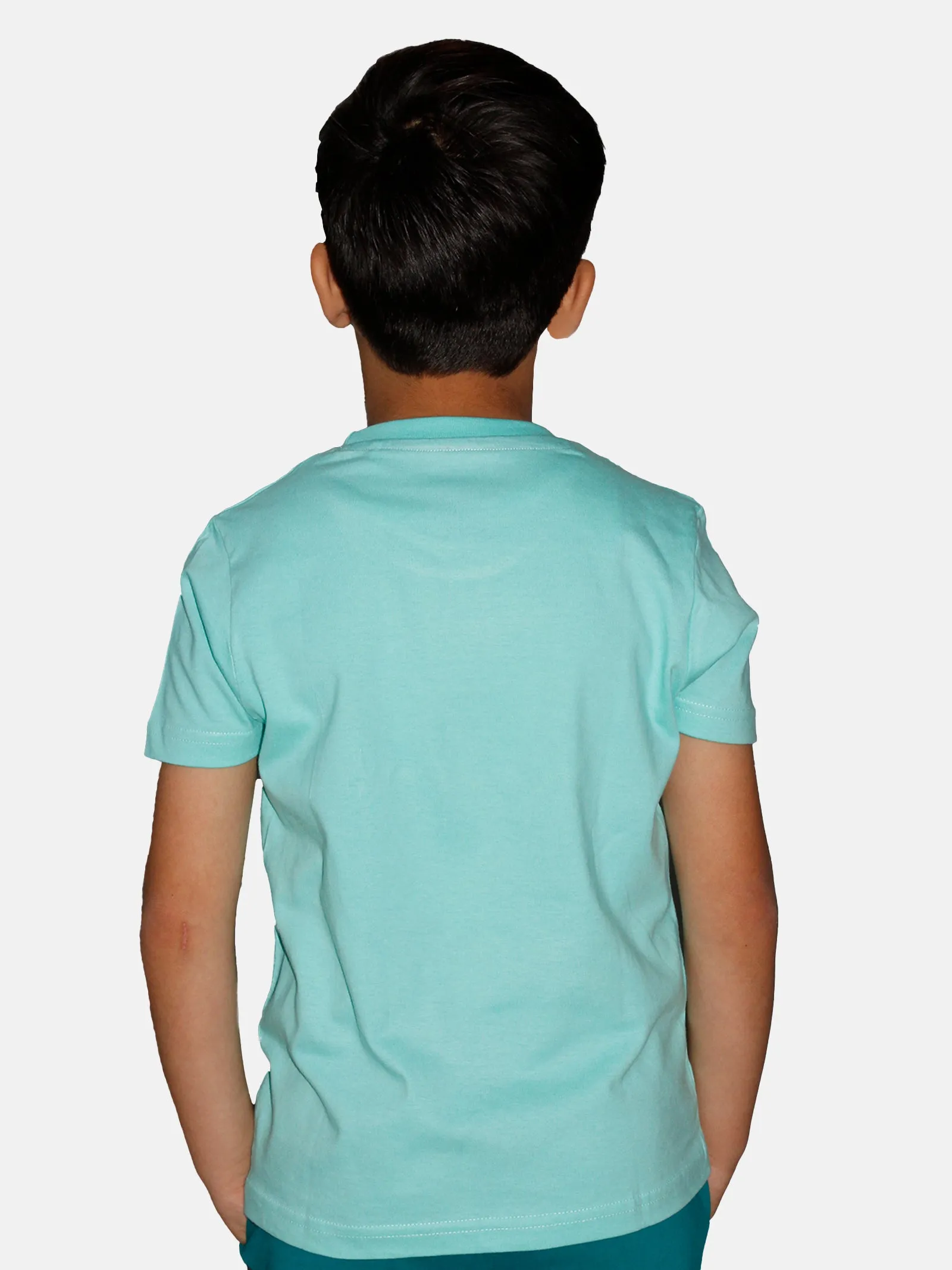 Boys Cotton Half Sleeve Round Neck Tee