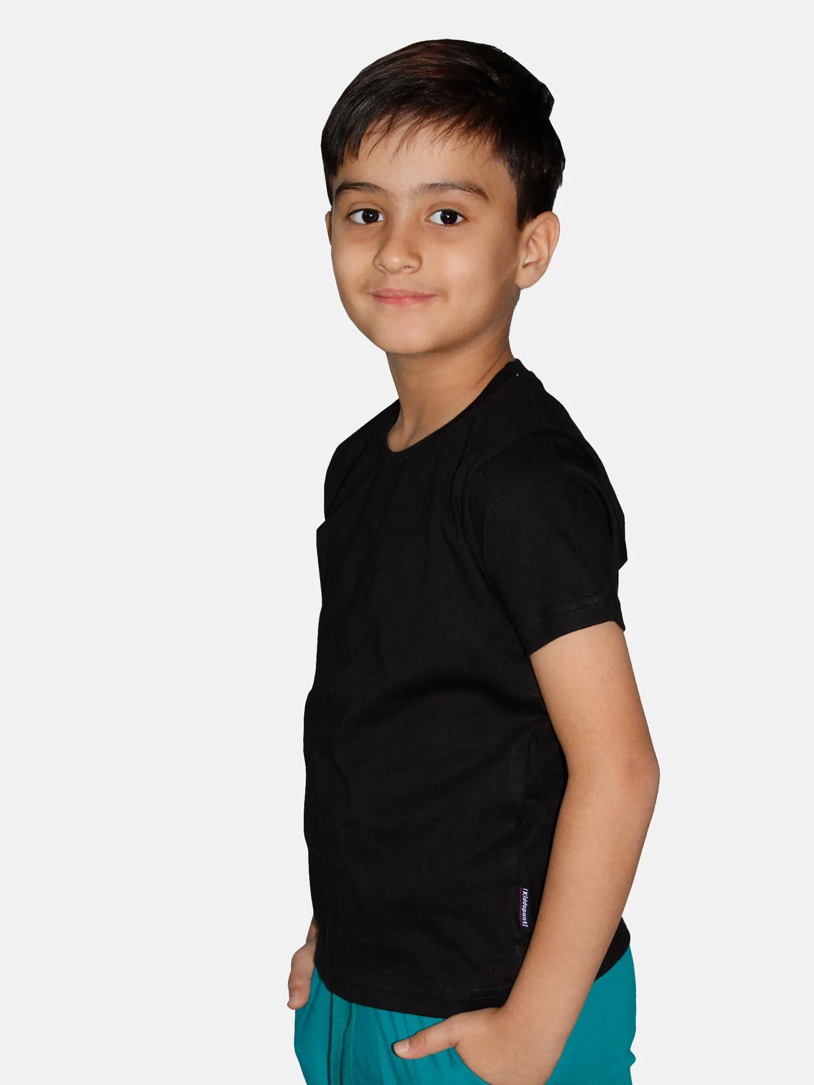 Boys Cotton Half Sleeve Round Neck Tee