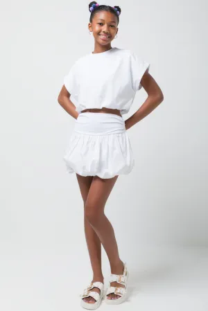 Bubble Skirt White