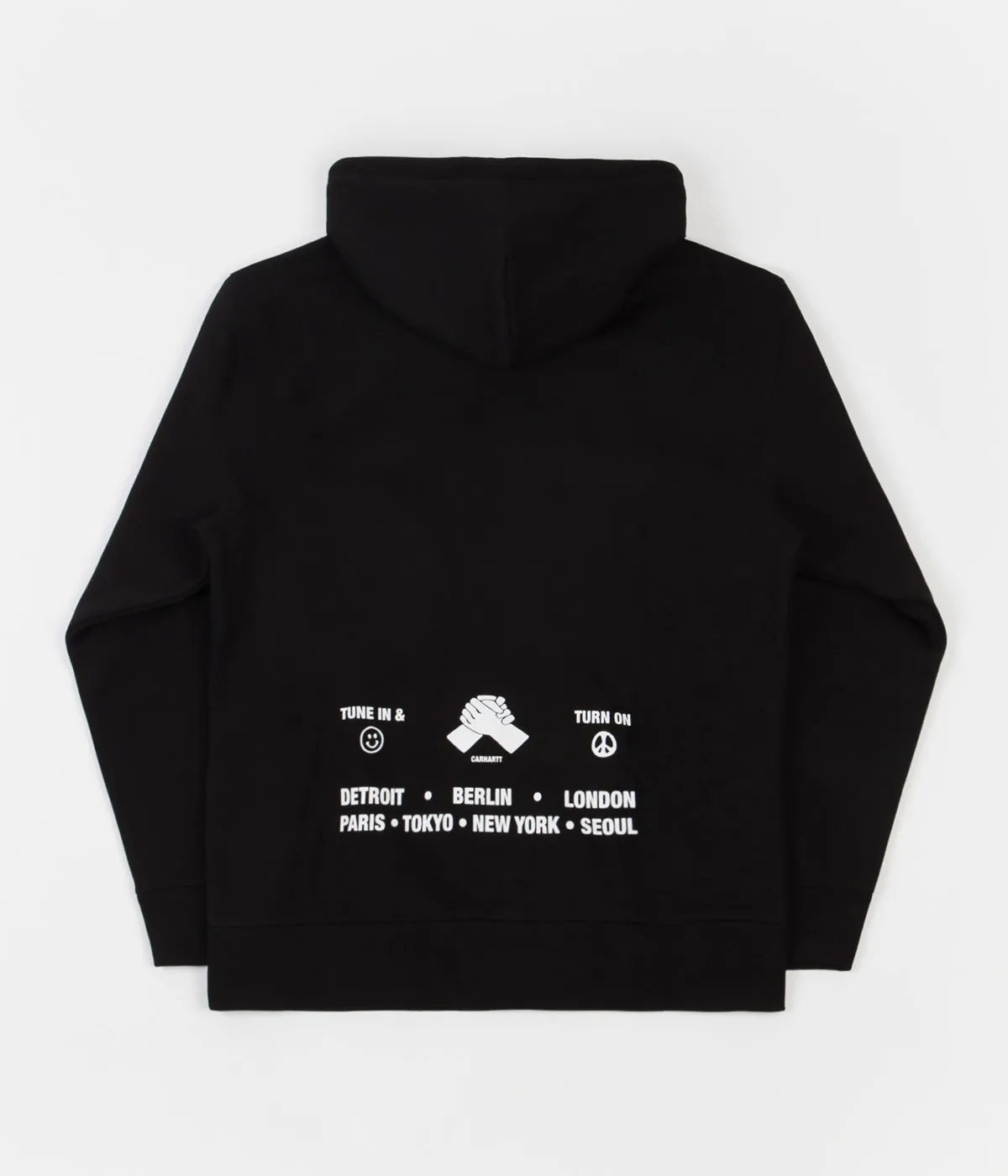 Carhartt Smiley Hoodie - Black / White