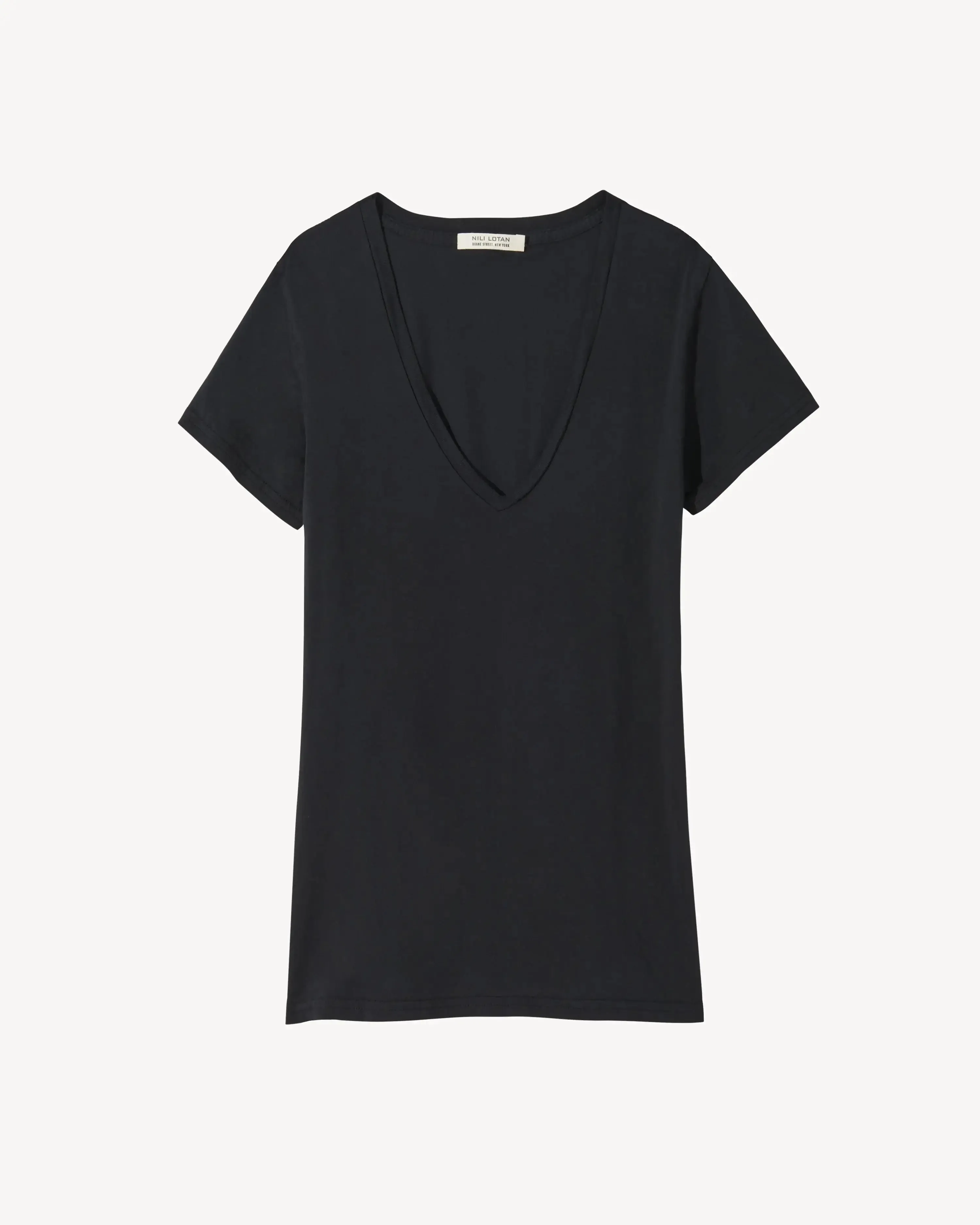 Carol V-Neck tee in Black