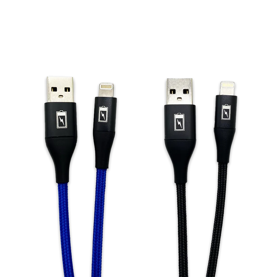 Charging Cable Nylon Braided USB to Lightning 4FT 2.4 Amp - 3 Pieces Per Pack 24603