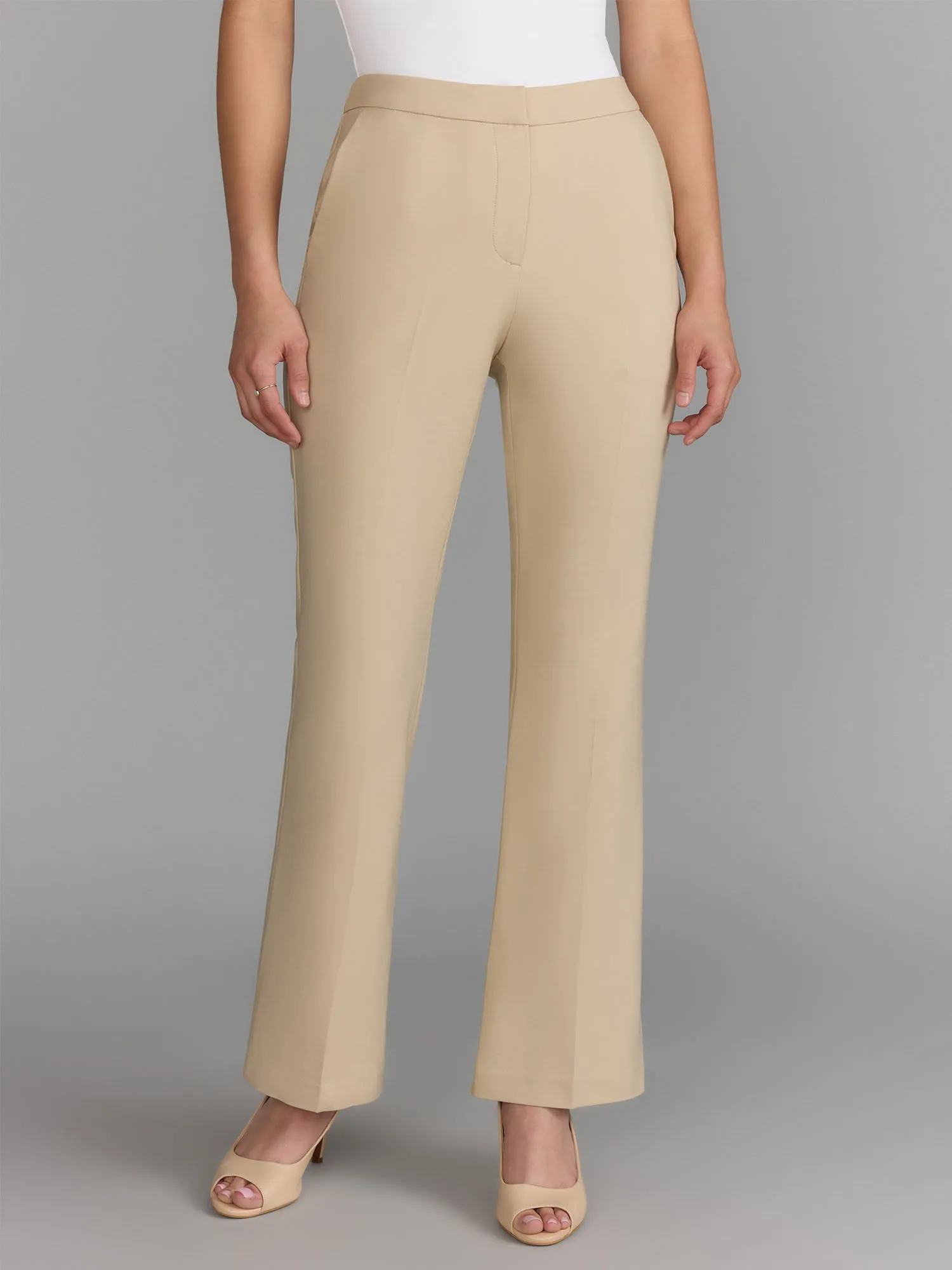 Curvy High Rise Bootcut Pants