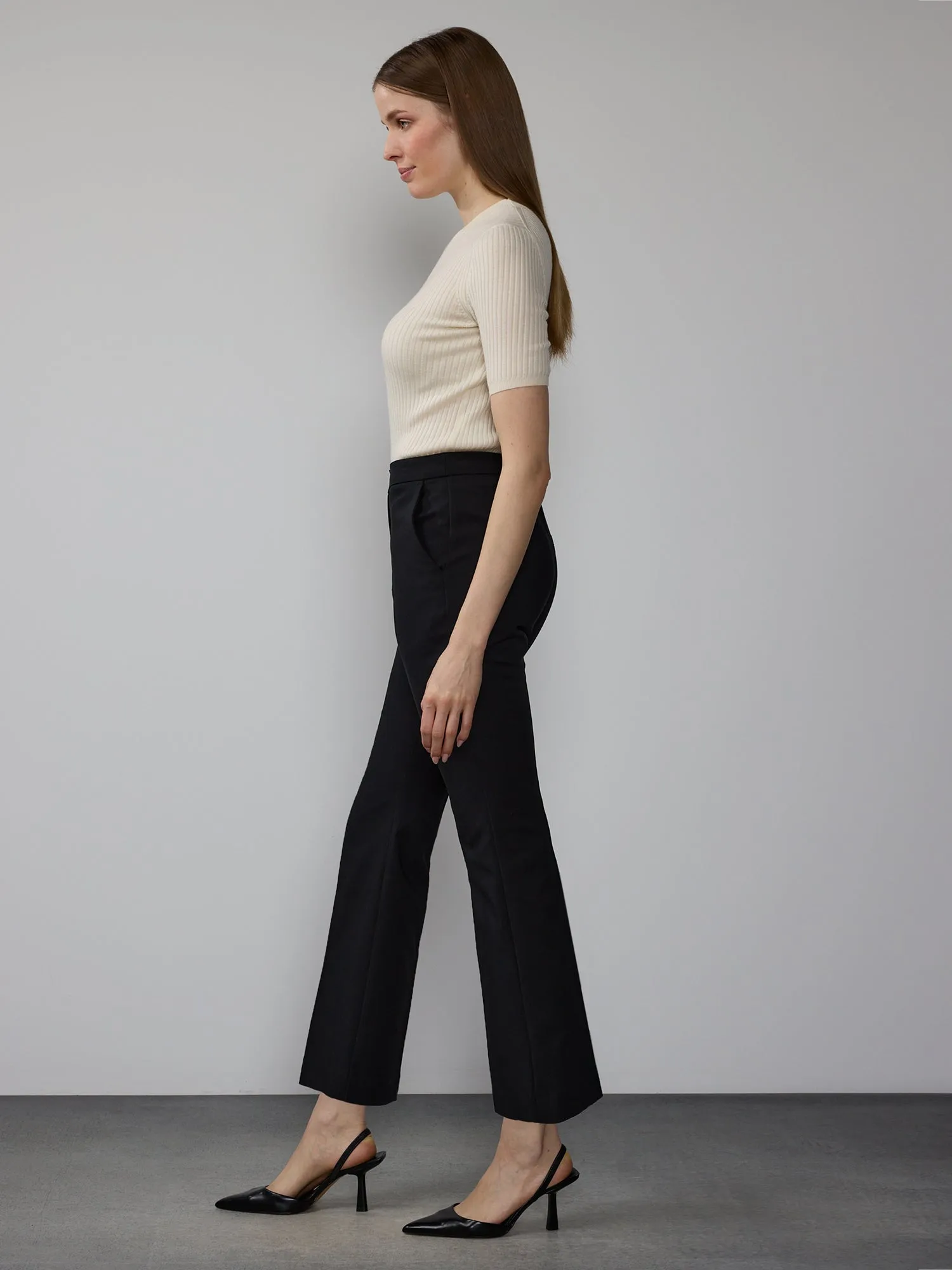 Curvy High Rise Bootcut Pants