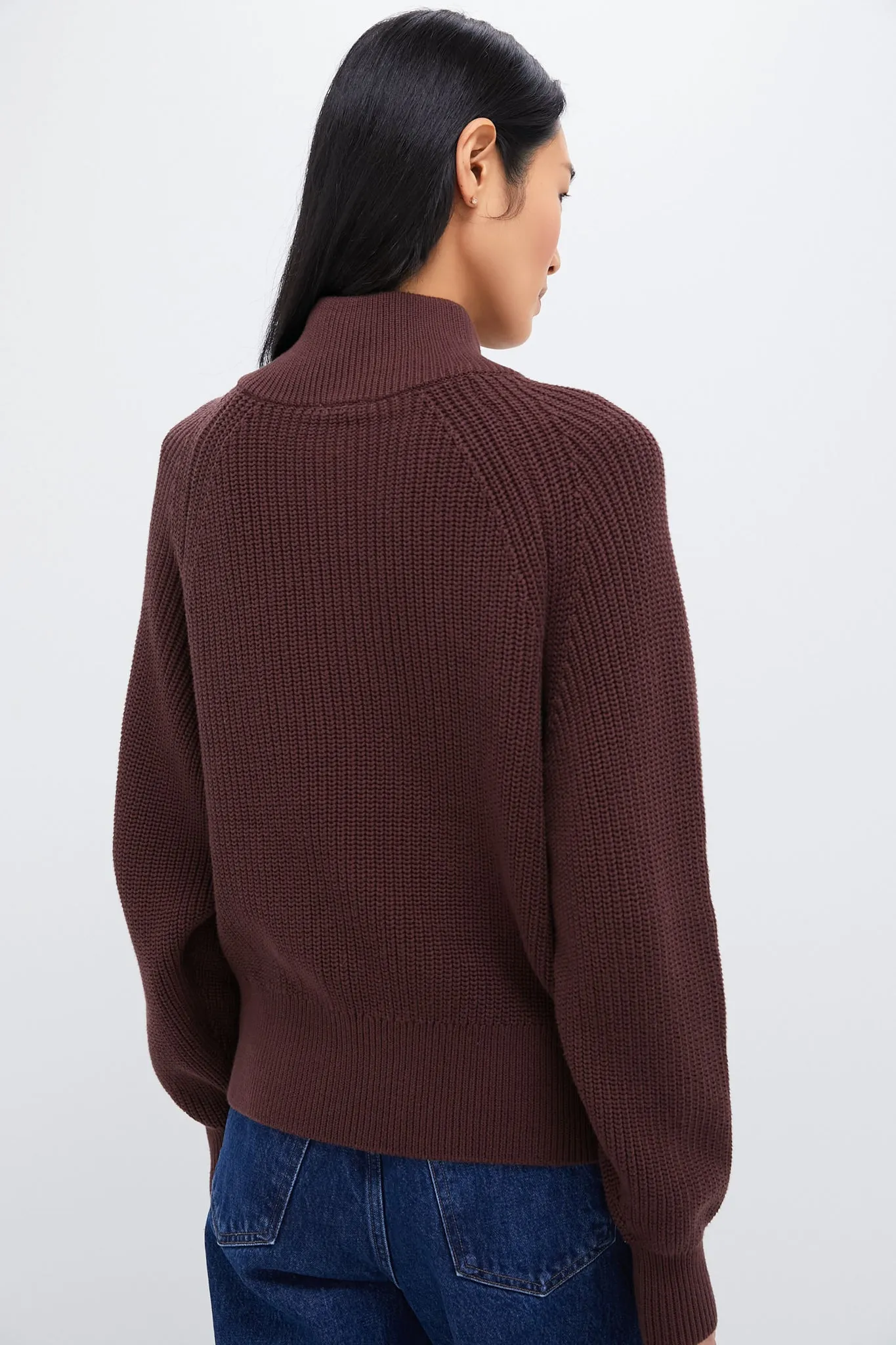 Deep Mahogany Tessa Knit Jacket