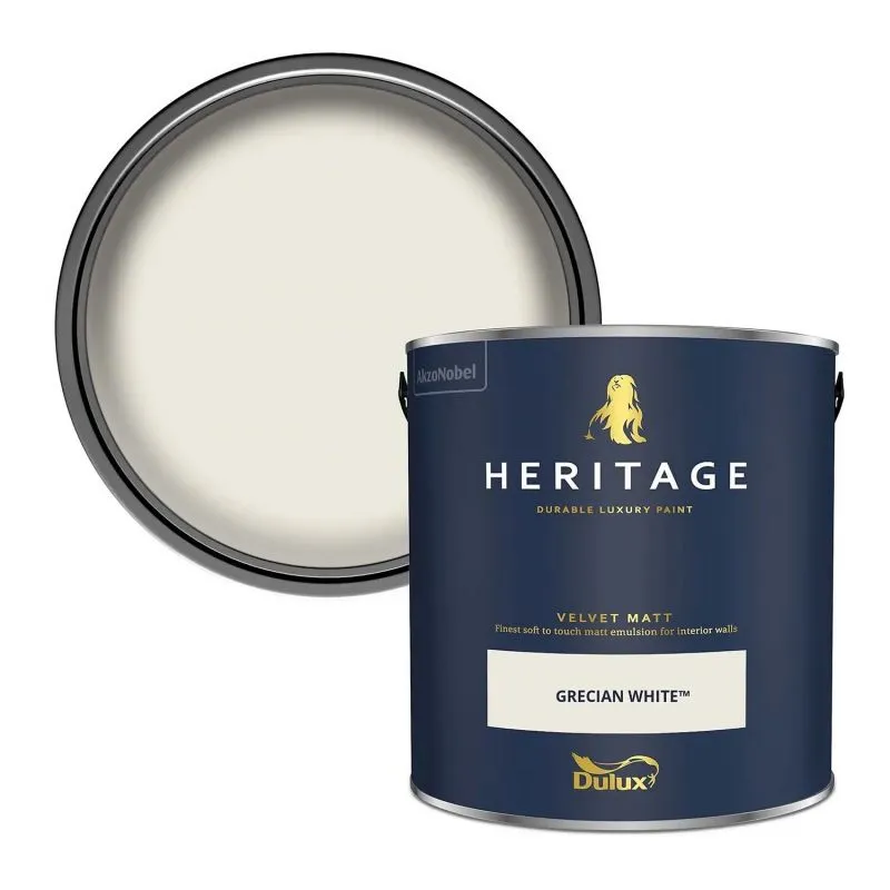 Dulux Heritage Matt Emulsion - Grecian White