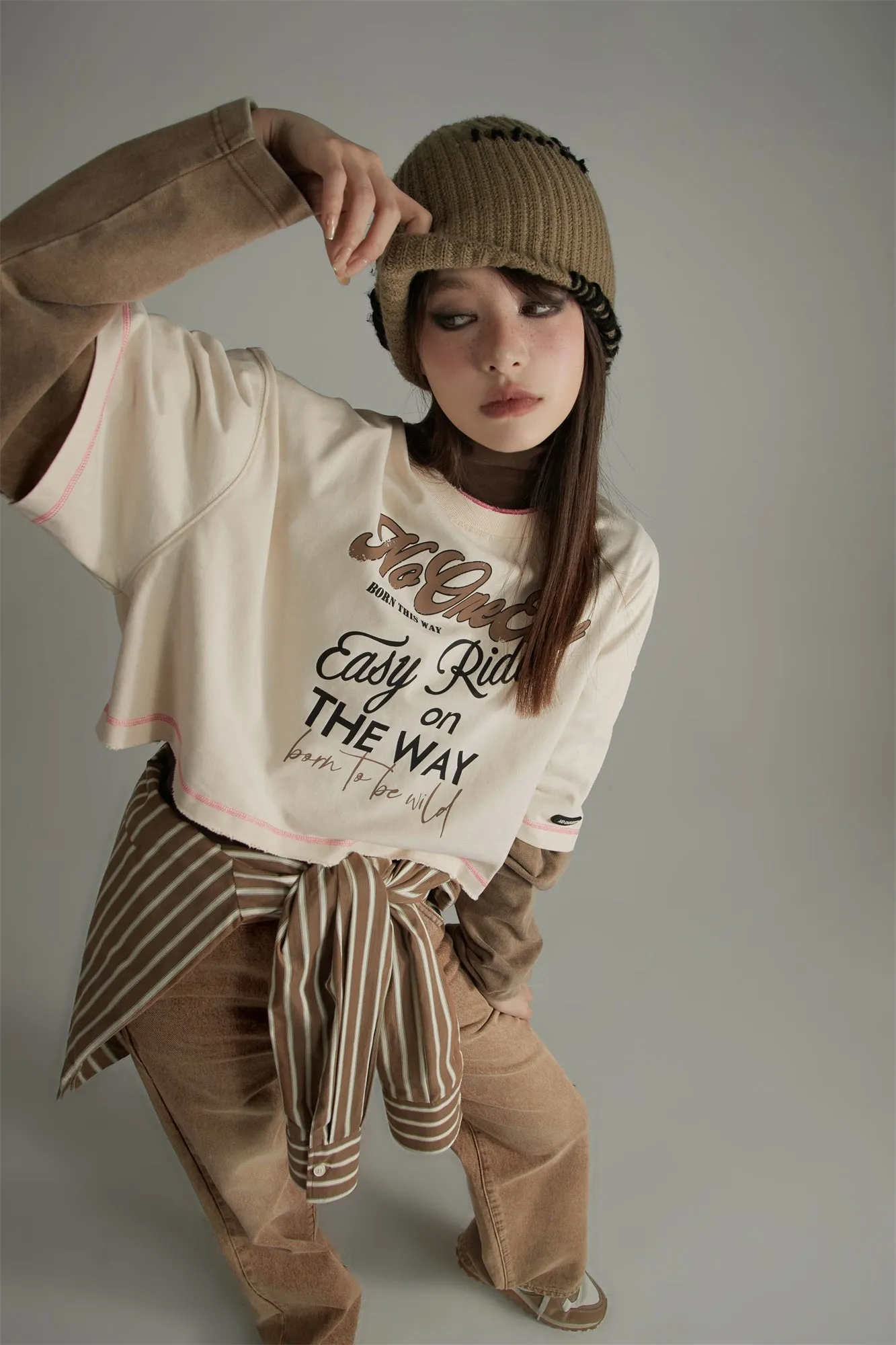 Easy Ride On The Way Crop T-Shirt