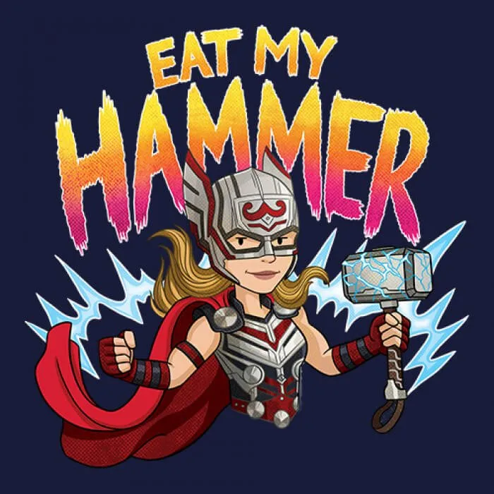 EAT MY HAMMER - MARVEL OFFICIAL T-SHIRT