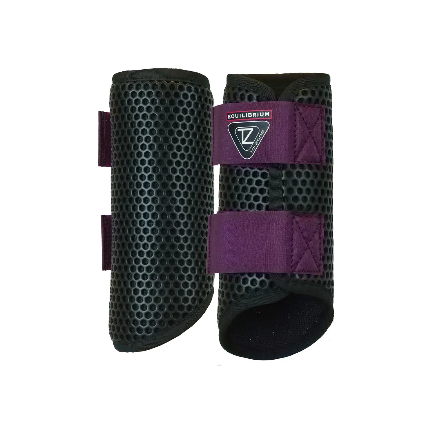 Equilibrium Tri-Zone Brushing Boots Black/Plum