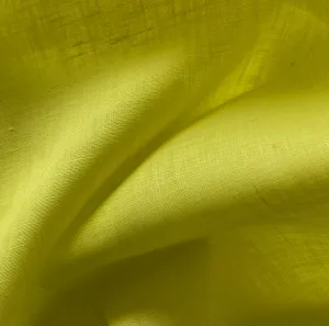 Etro Mid-Weight Chartreuse Yellow Linen (Made in Italy)