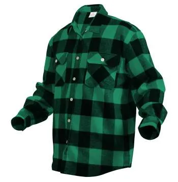 Extra Heavyweight Buffalo Plaid Flannel Shirt