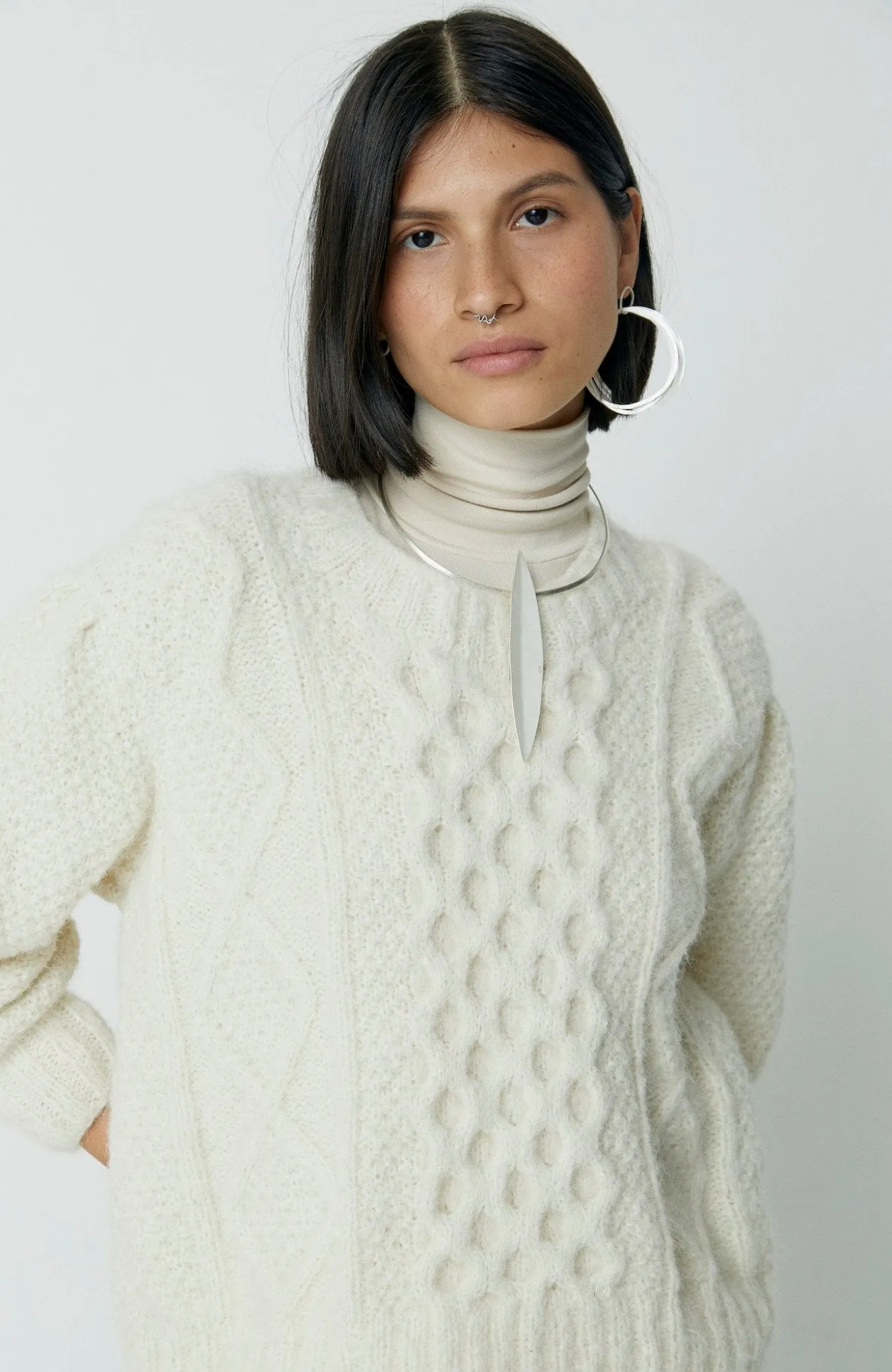 Fisher Puff-Sleeve Pullover