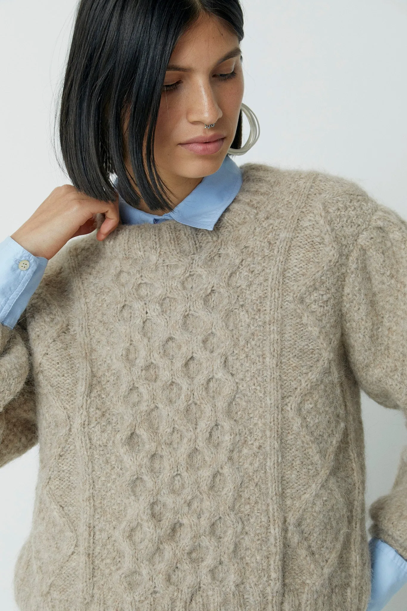 Fisher Puff-Sleeve Pullover