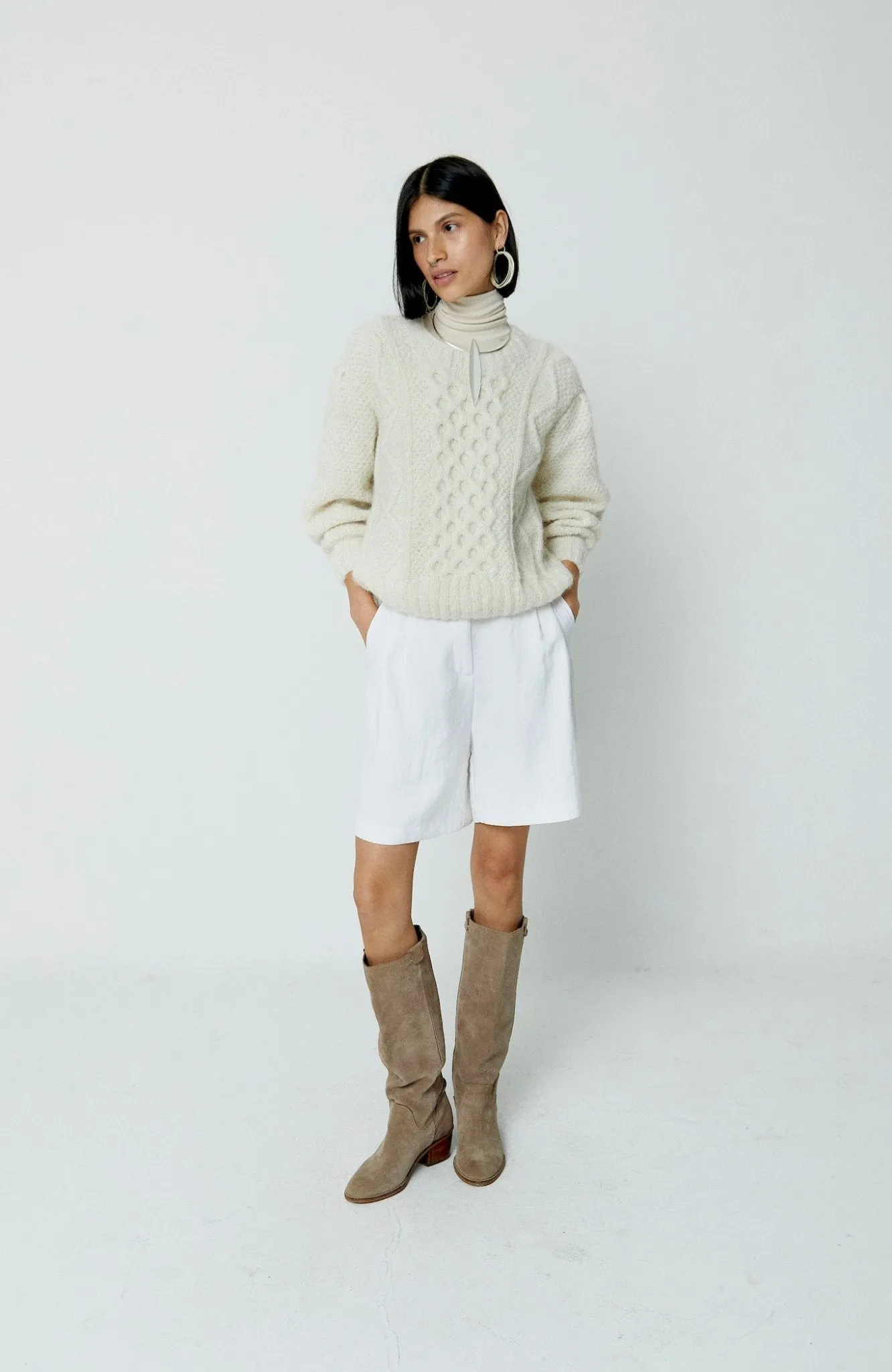 Fisher Puff-Sleeve Pullover