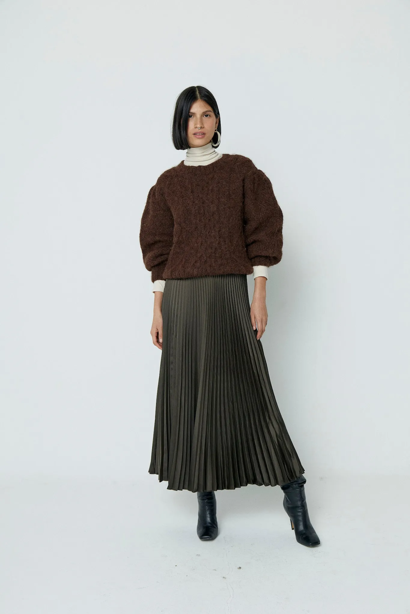 Fisher Puff-Sleeve Pullover