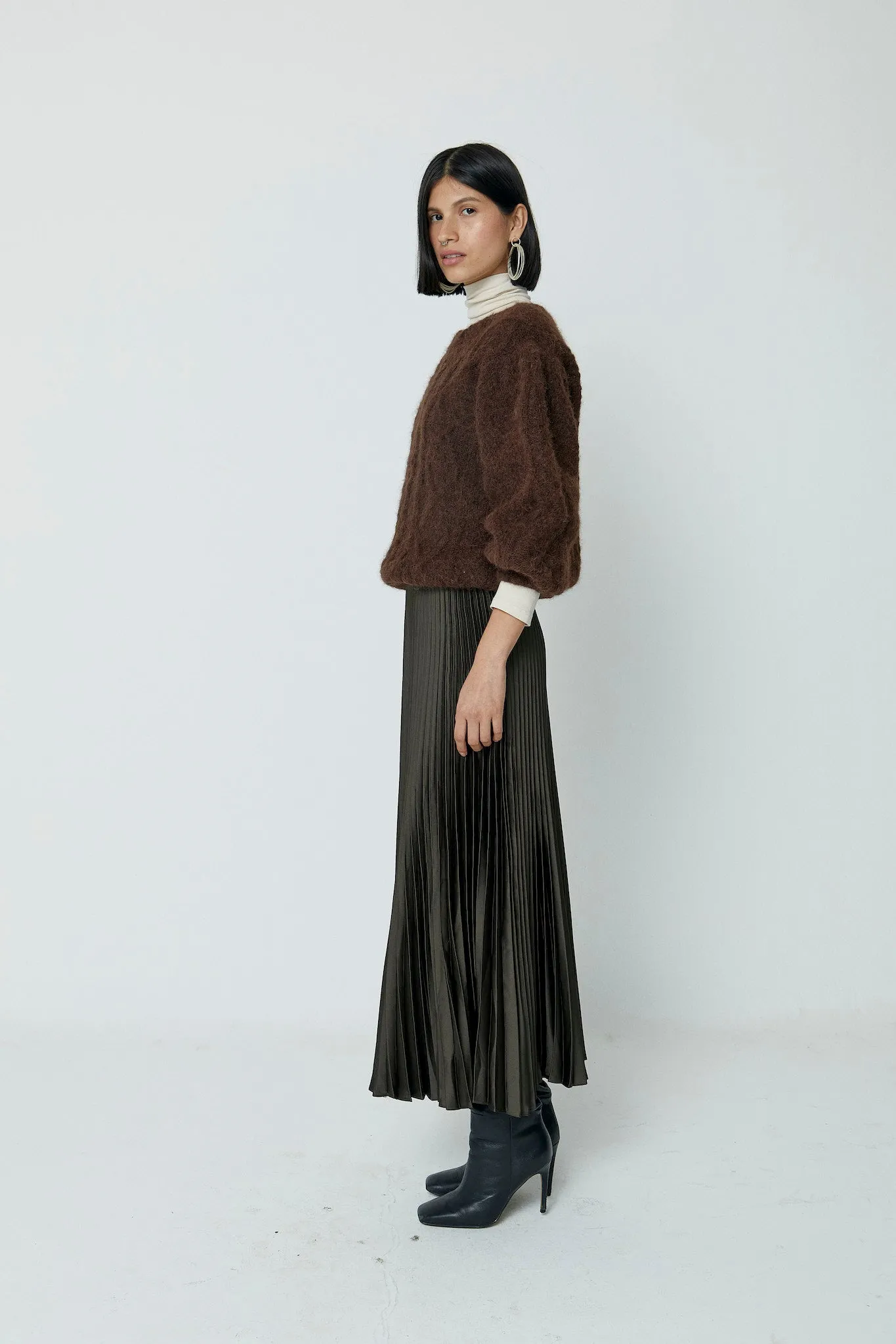 Fisher Puff-Sleeve Pullover