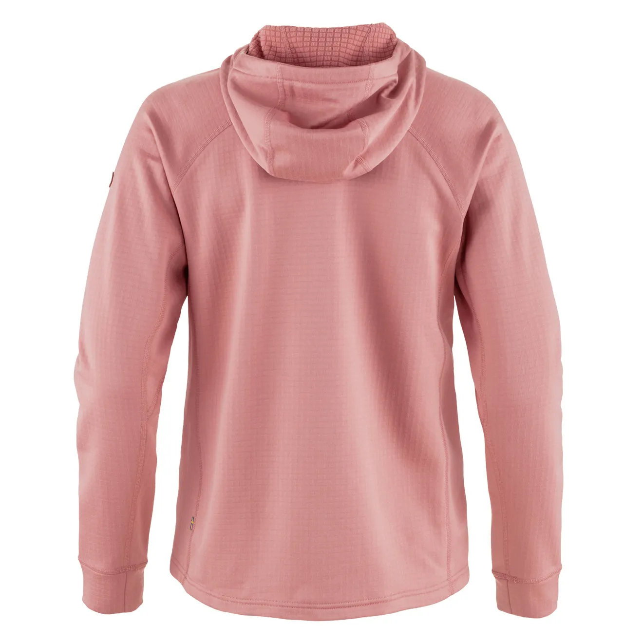 Fjallraven Womens Abisko Grid Fleece Hoodie Dusty Rose