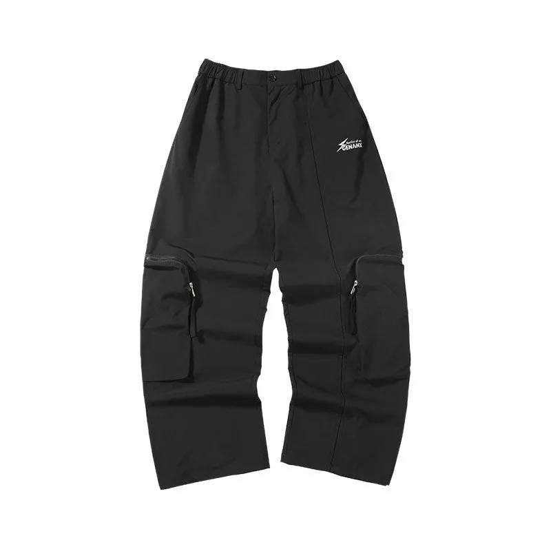 【GENANX2024NEW】Functional air three-dimensional zipper bag waterproof cargo pants casual pants