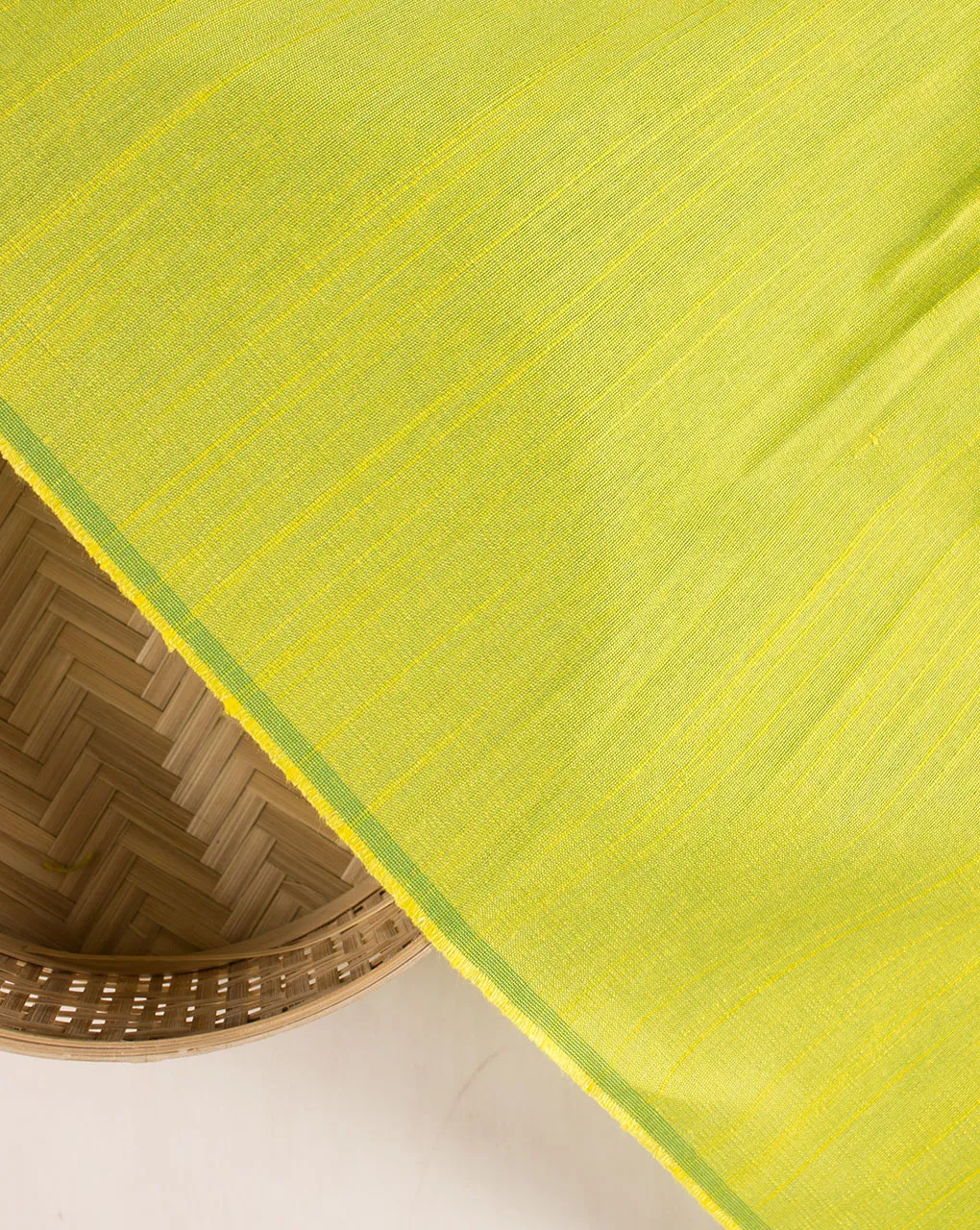 Green Woven Poly Viscose Fabric