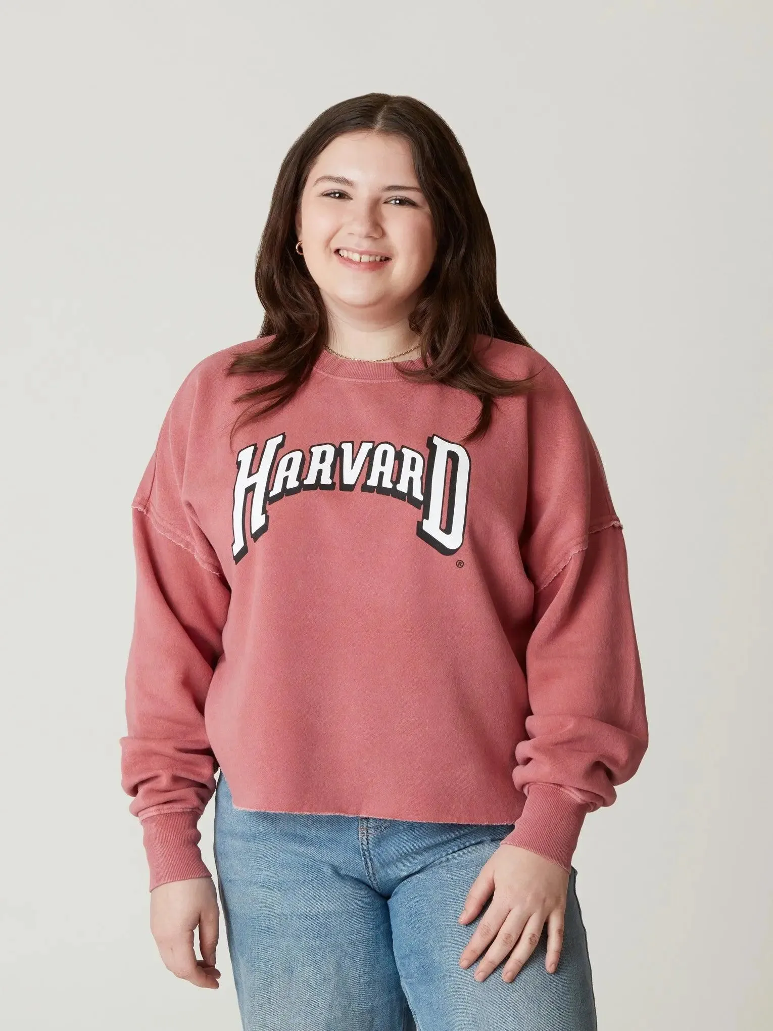 Harvard Distressed Crewneck