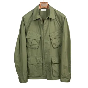 Jungle Jacket in olive green cotton ripstop