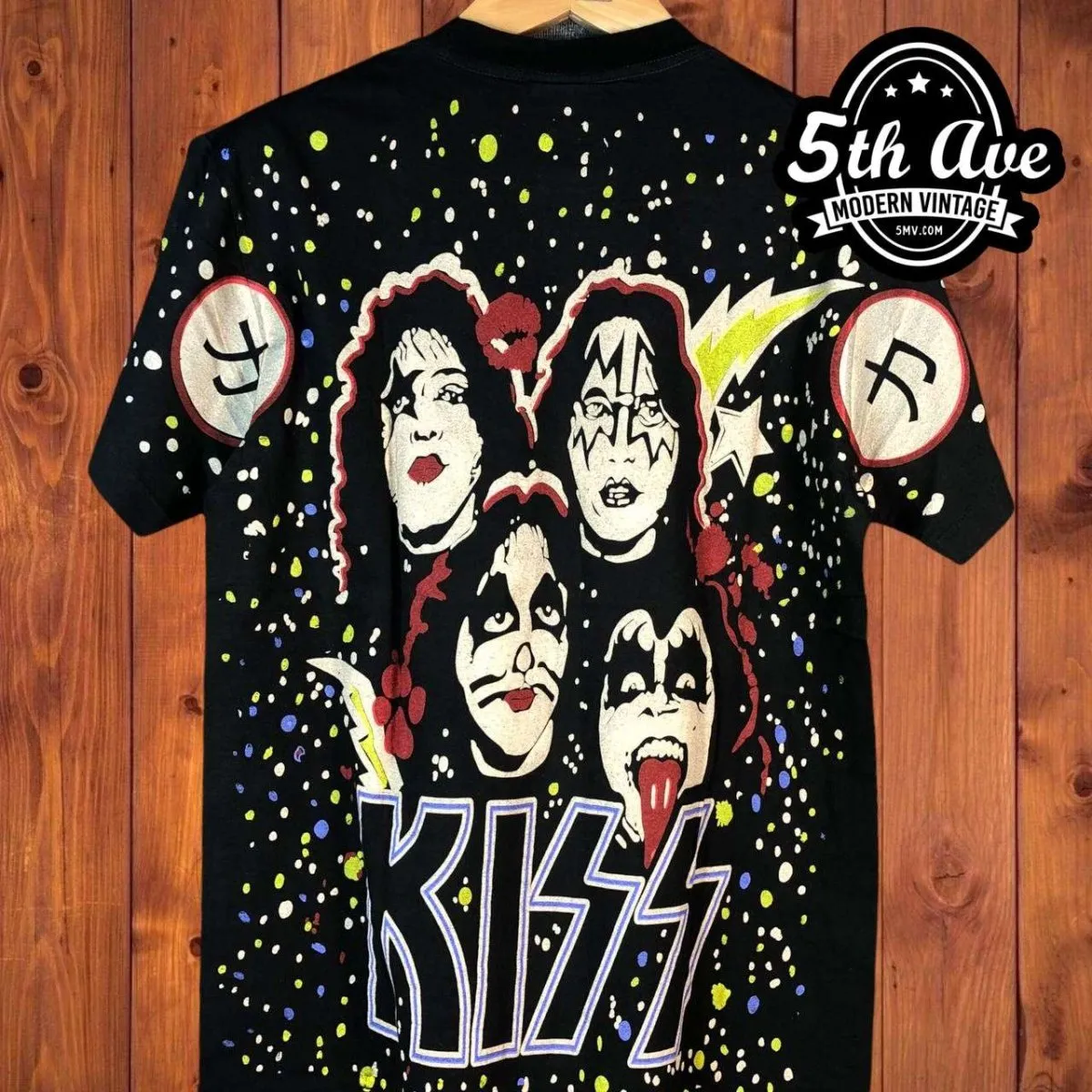 Kiss AOP all over print New Vintage Band T shirt