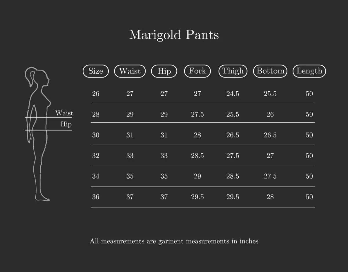 Marigold Pants - White - Hemp Tencel