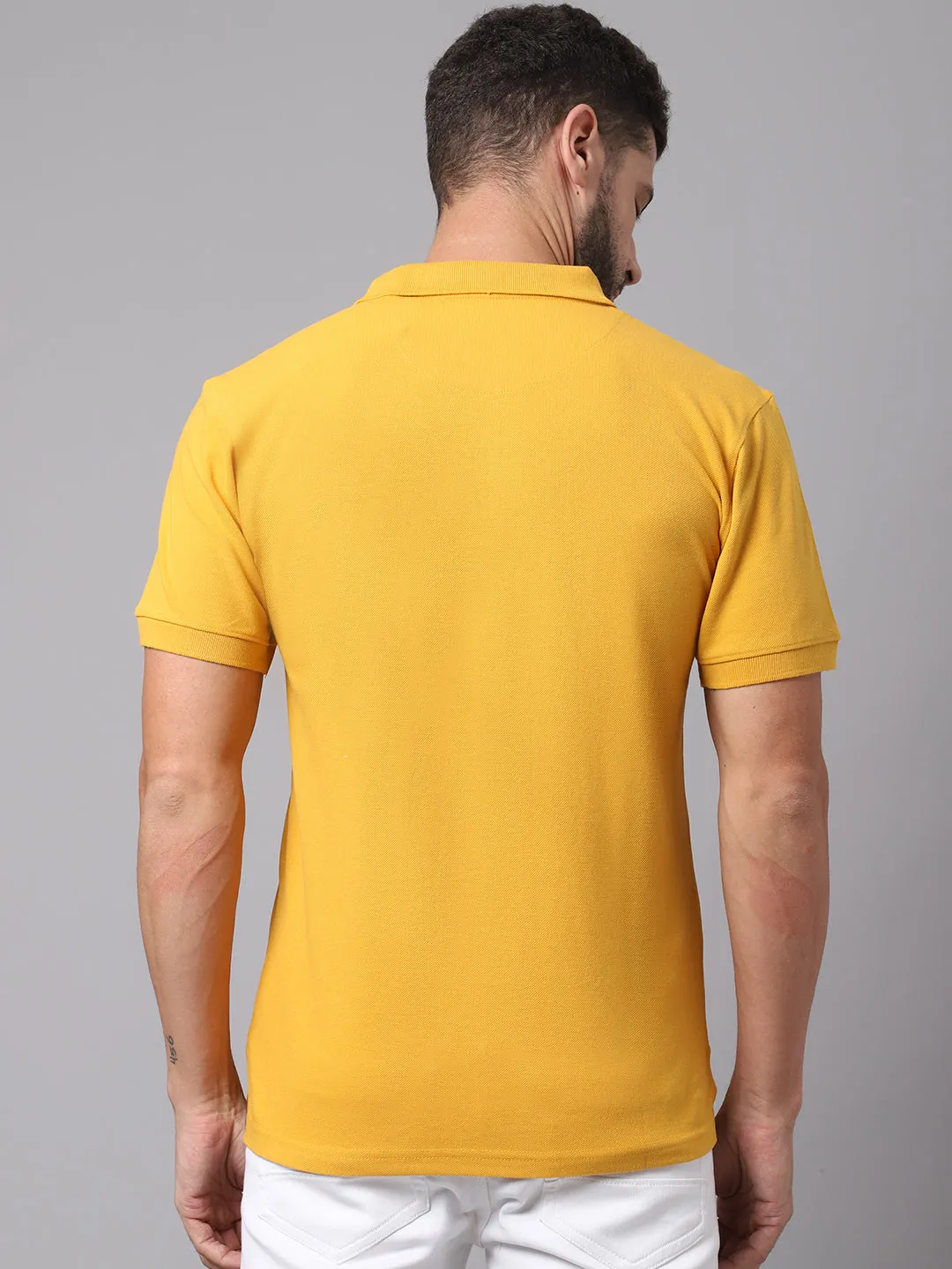 Men Mustard T-Shirt