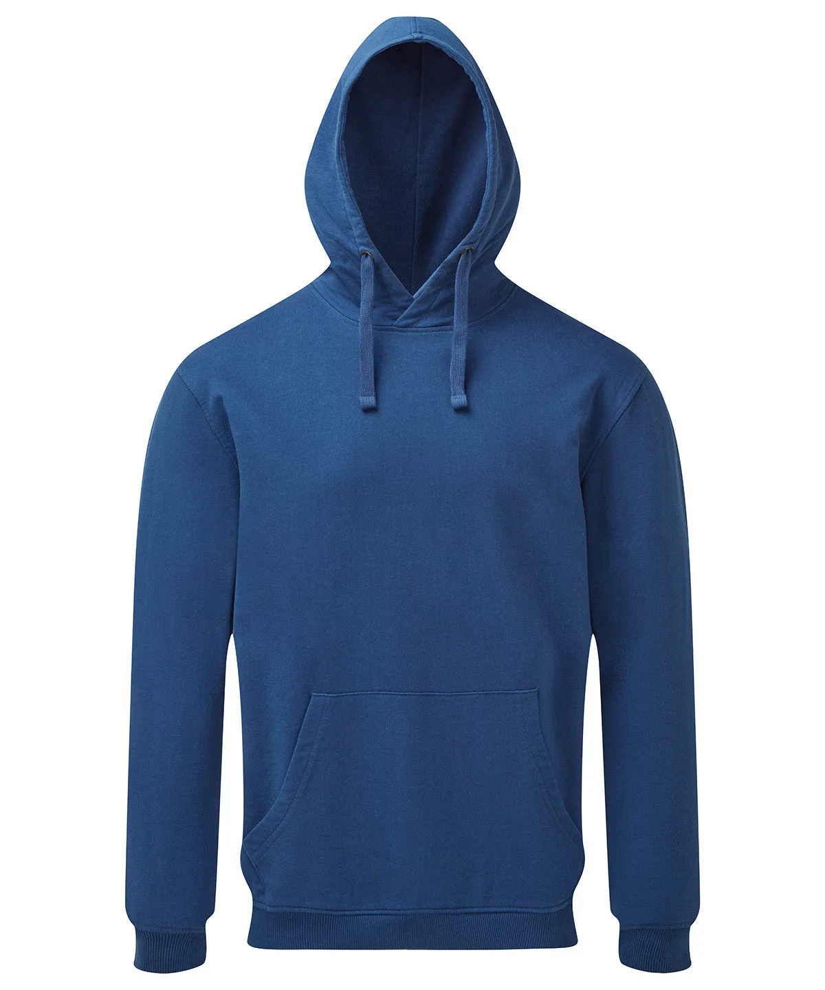 Mens coastal vintage wash loop back hoodie | Indigo