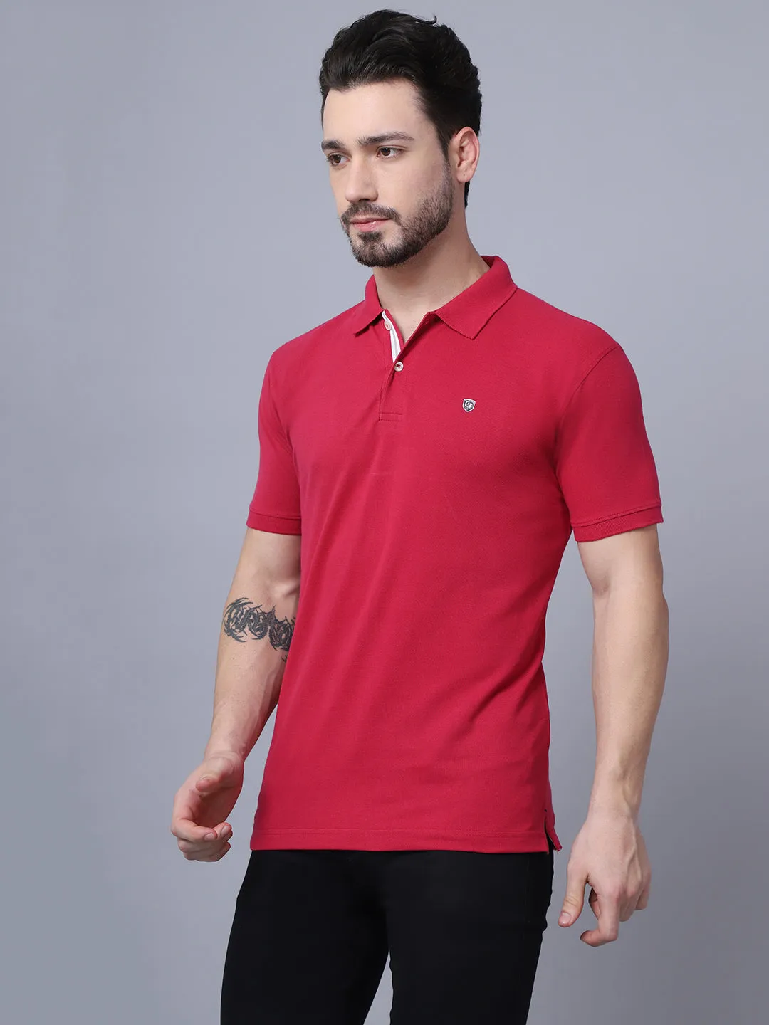 Mens Dark Pink T-Shirt