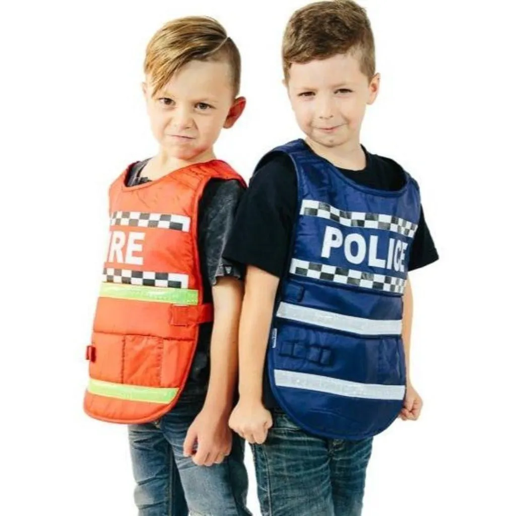 Policeman Vest Occupational Dress Up 3yrs 