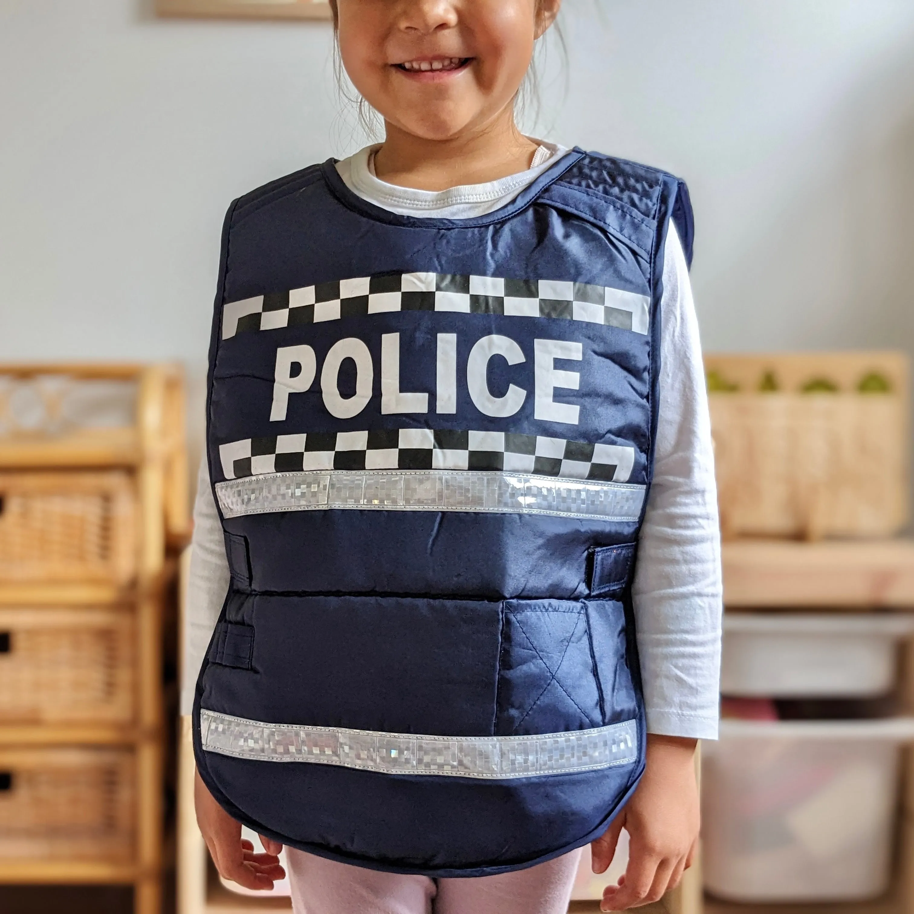 Policeman Vest Occupational Dress Up 3yrs 