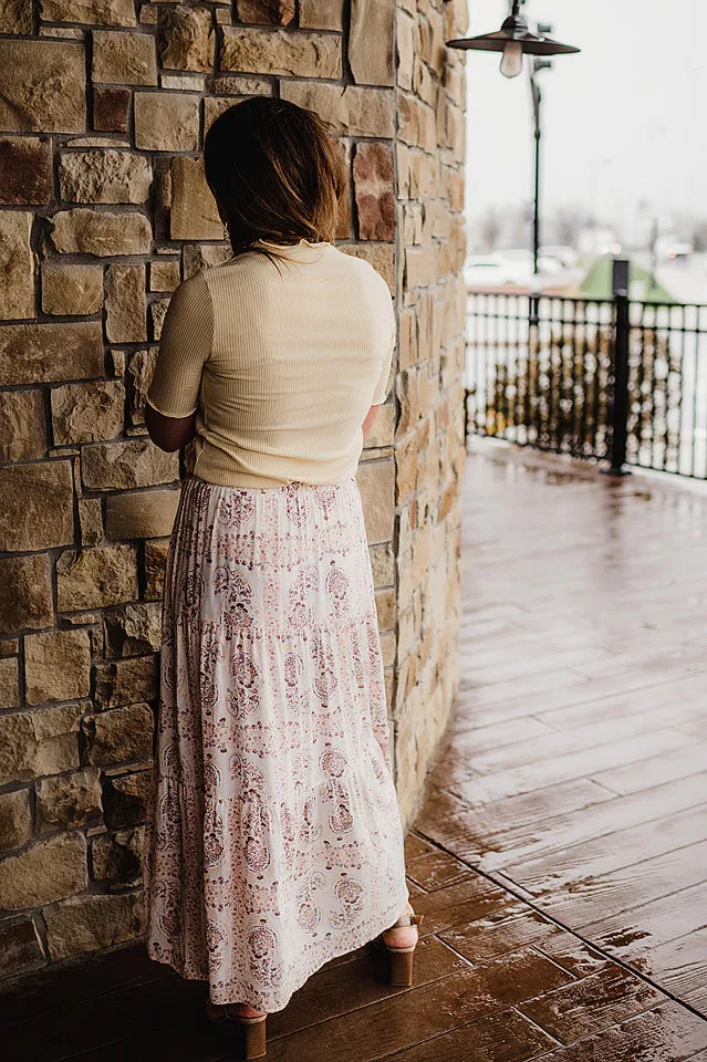 Printed Maxi Skirt