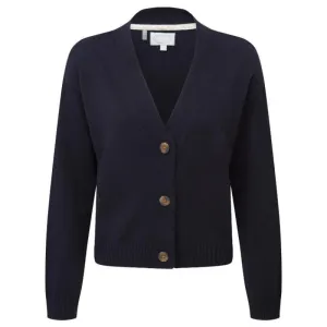 Schoffel Filey Ladies Merino Mix Cardigan - Navy