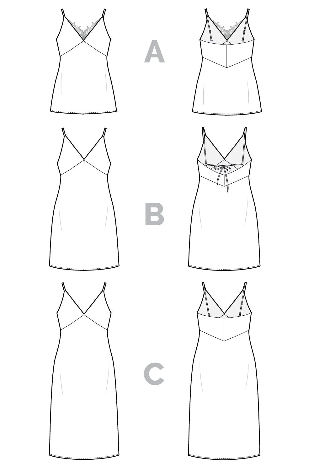 Simone Slip Dress   Camisole PDF Pattern