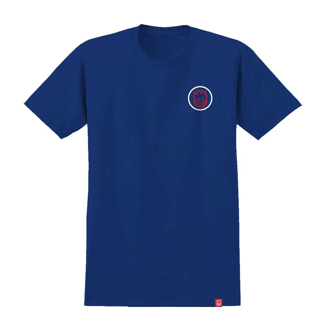 Spitfire Classic Swirl FD Tee - Royal/Red/White