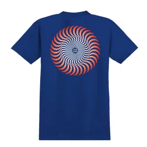 Spitfire Classic Swirl FD Tee - Royal/Red/White