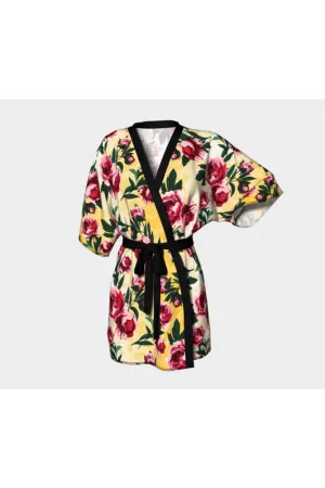 Sunny Roses Kimono Robe