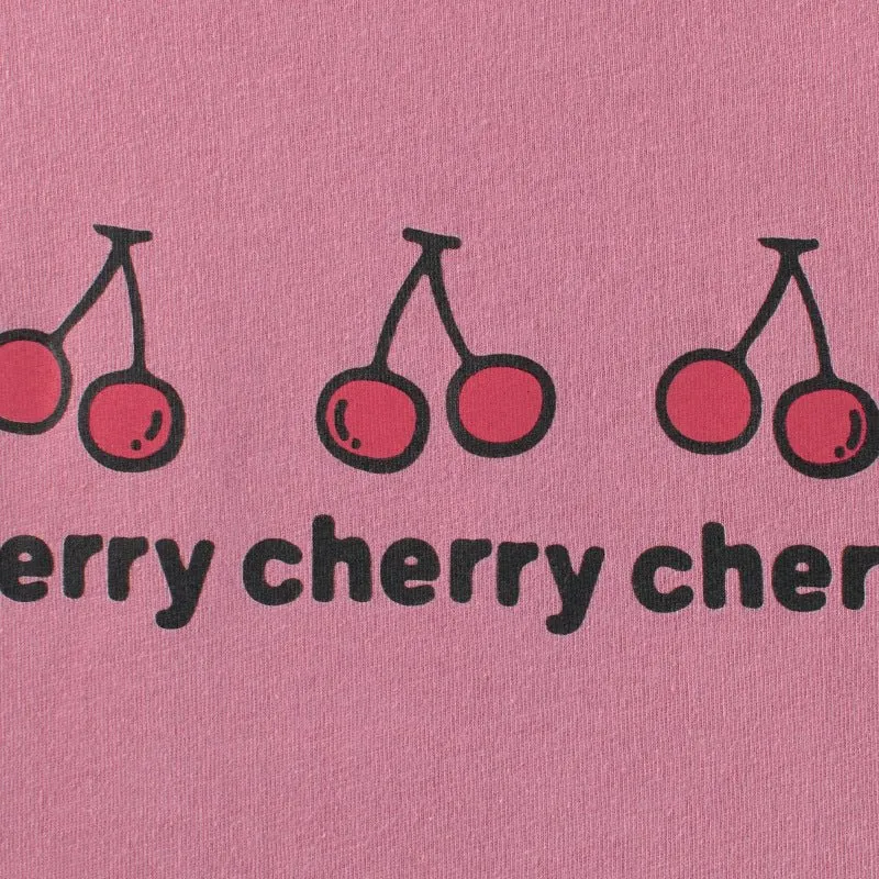 Toddler/Kid Girl's Cherry Print Design T-shirt for Summer