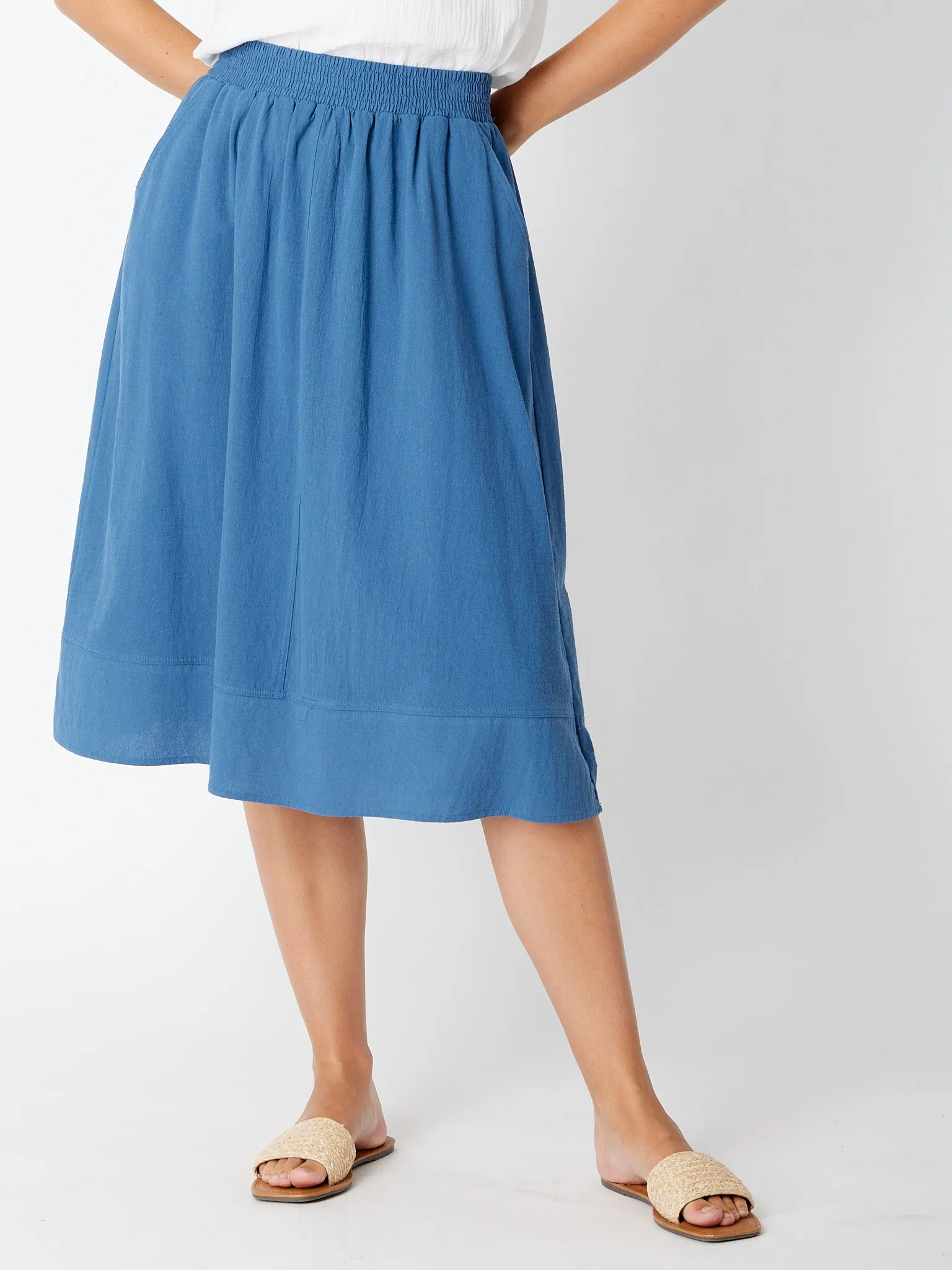 Top Sitch Upcycle Core Skirt- Petrol 30375