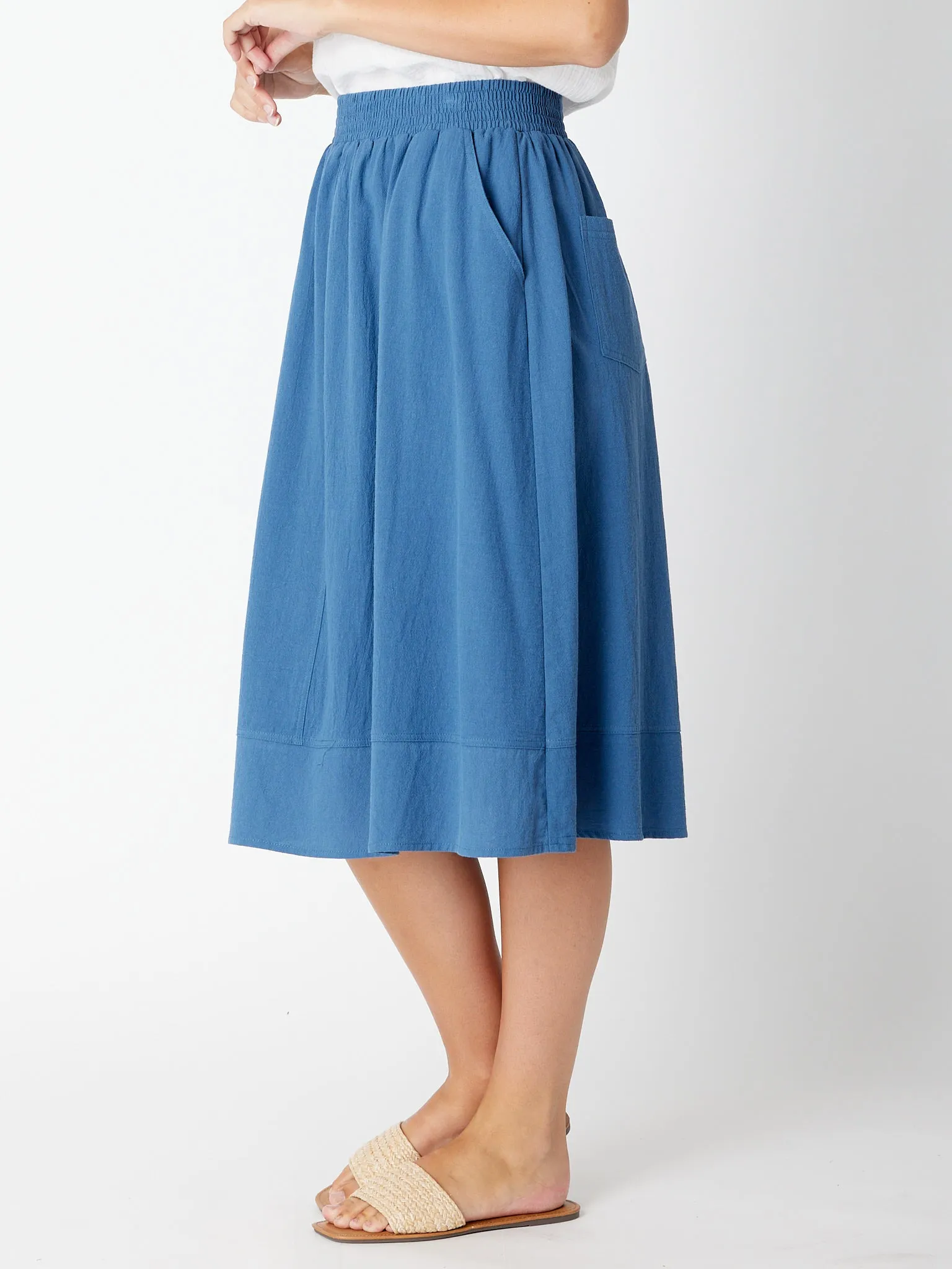 Top Sitch Upcycle Core Skirt- Petrol 30375