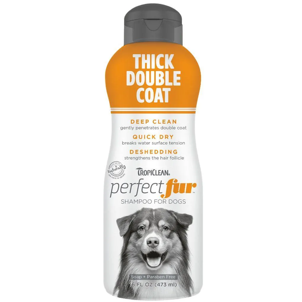 Tropiclean Perfect Fur Thick Double Coat Shampoo 473ml